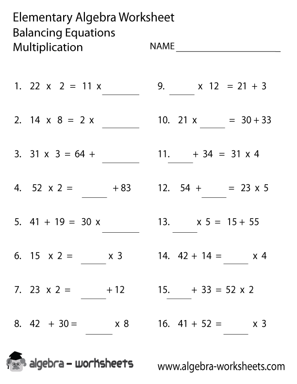 free algebra 1 worksheet