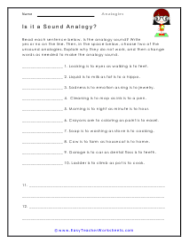 Analogy Worksheets