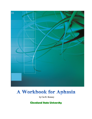 free aphasia worksheet