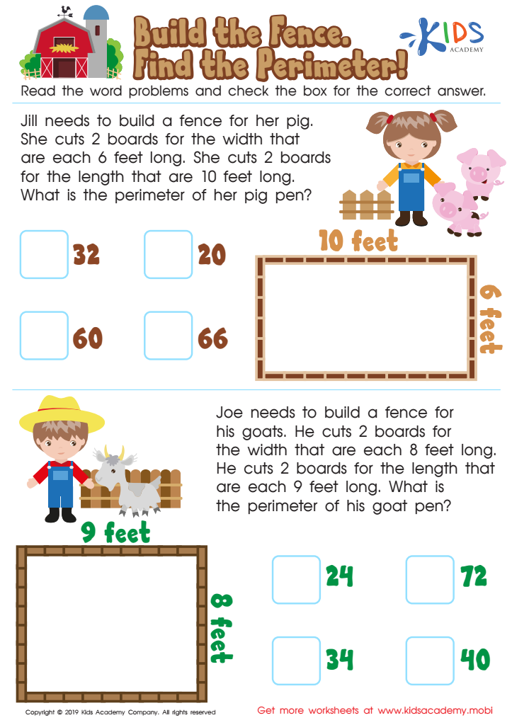 Area and perimeter worksheets - Free PDF worksheets