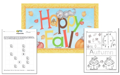 free autumn worksheet