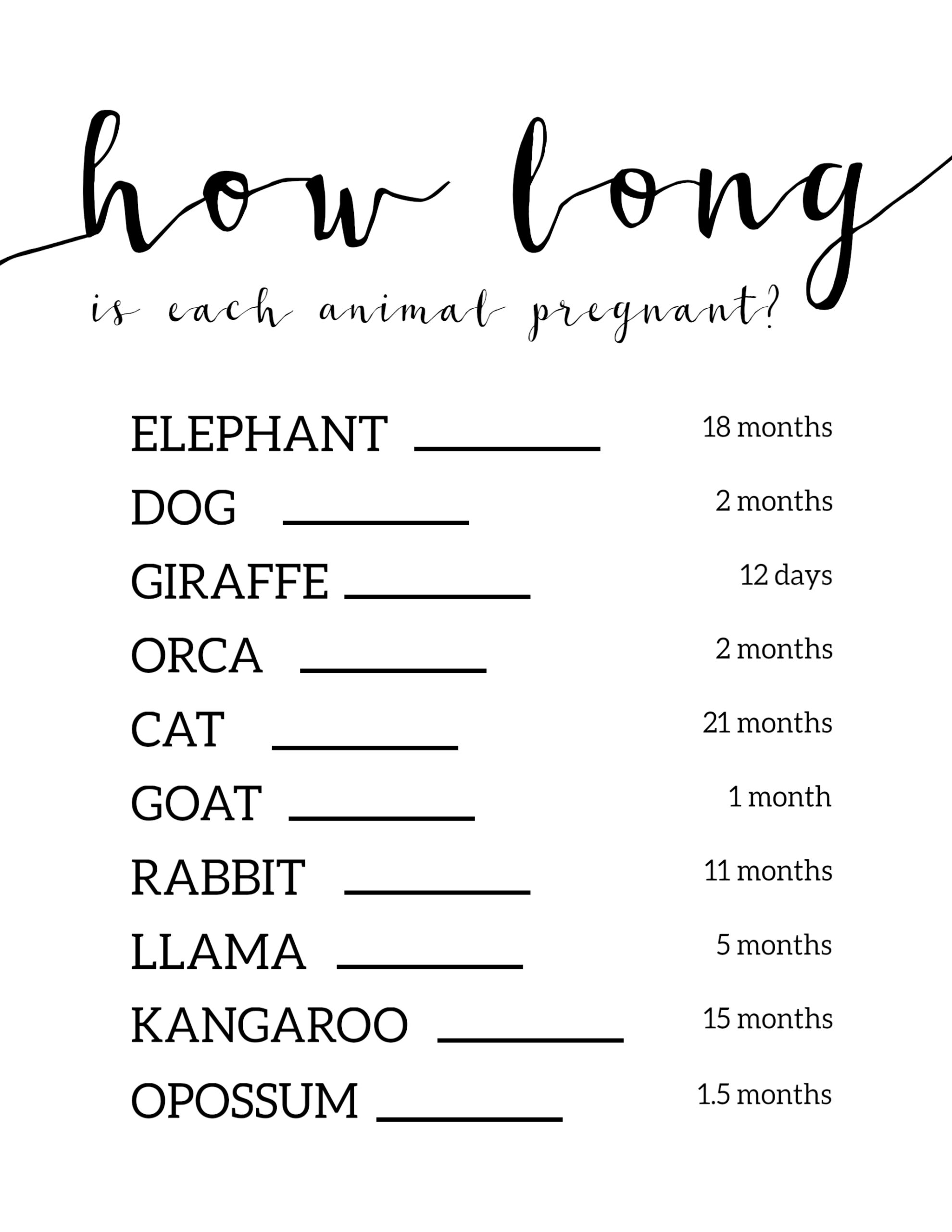 free baby shower games printable worksheet