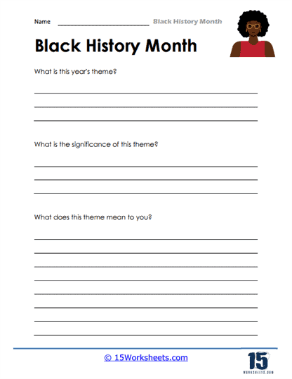 free black history month worksheet