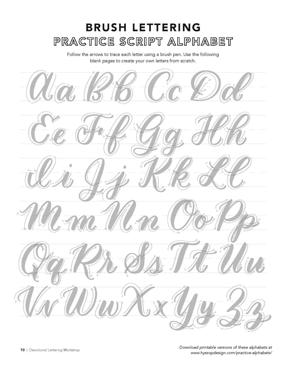 Free Printable Calligraphy Alphabet Worksheets — jacy corral ...