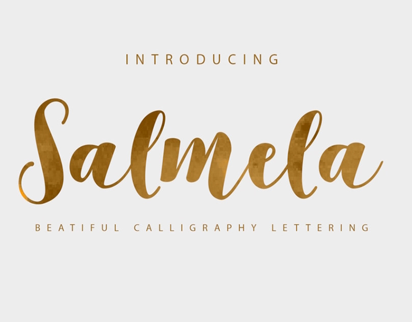 SALMELA - FREE CALLIGRAPHY FONT :: Behance