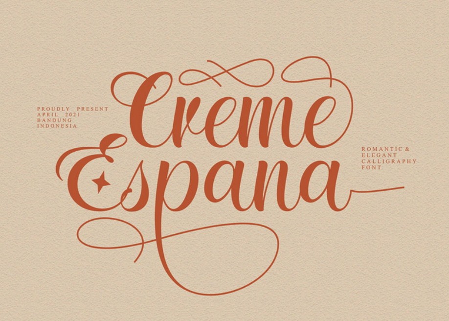 Creme Espana - Free calligraphy font - Awwwards