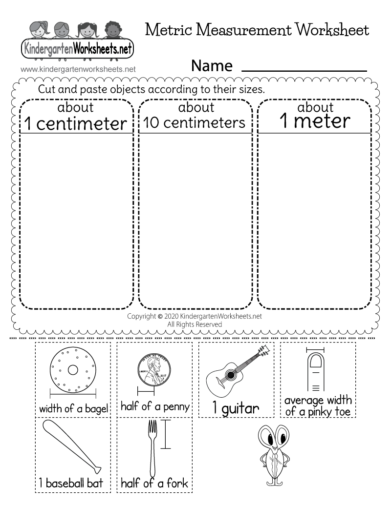 Metric Measurement Worksheet - Free Printable, Digital, &  PDF