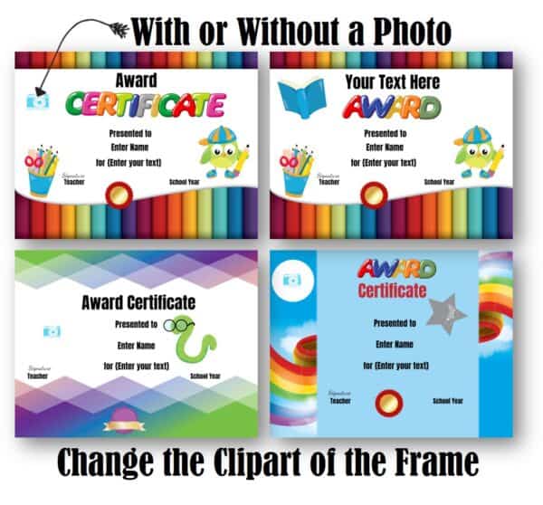 free certificates for kindergarten