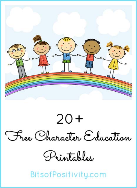 free character education worksheet