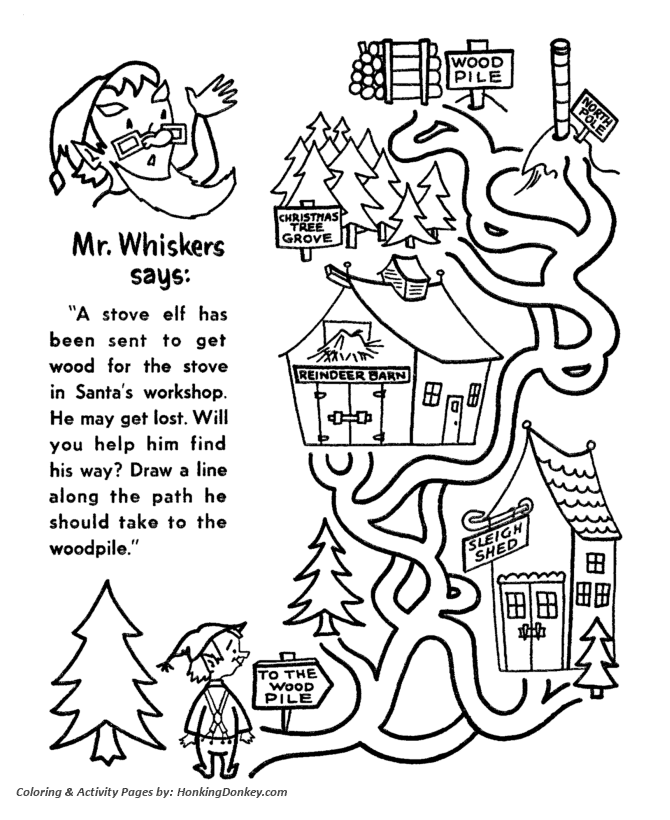 free christmas activity pages