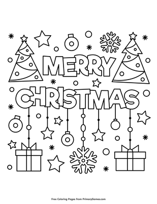 free christmas coloring pages