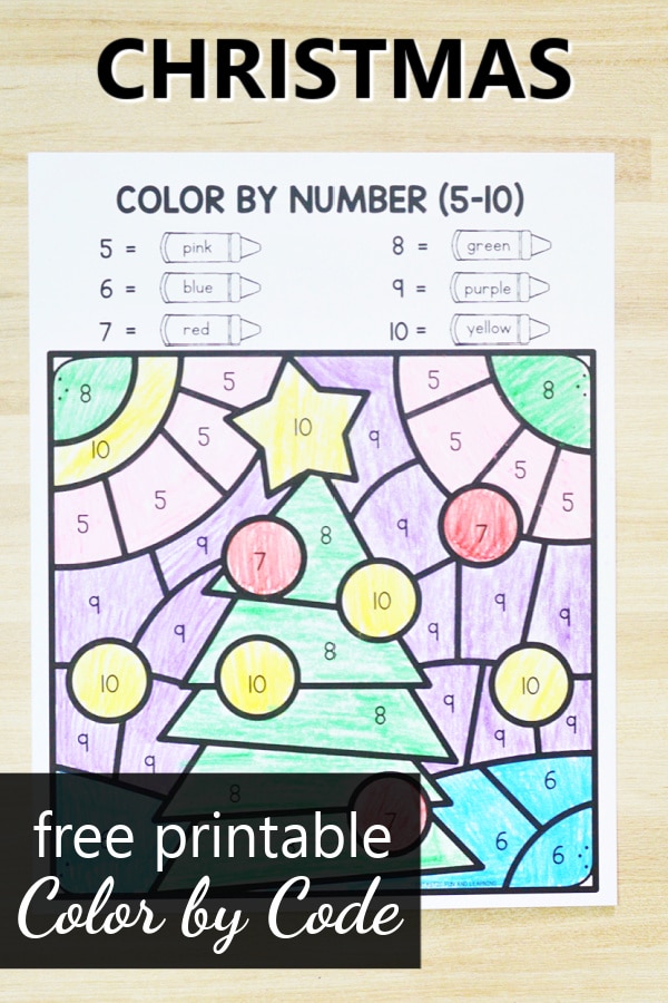 Christmas Color by Code - Fantastic Fun &  Learning
