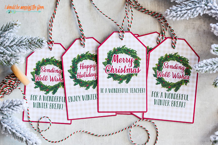 Christmas Teacher Gift Tags and Printables | i should be mopping ...