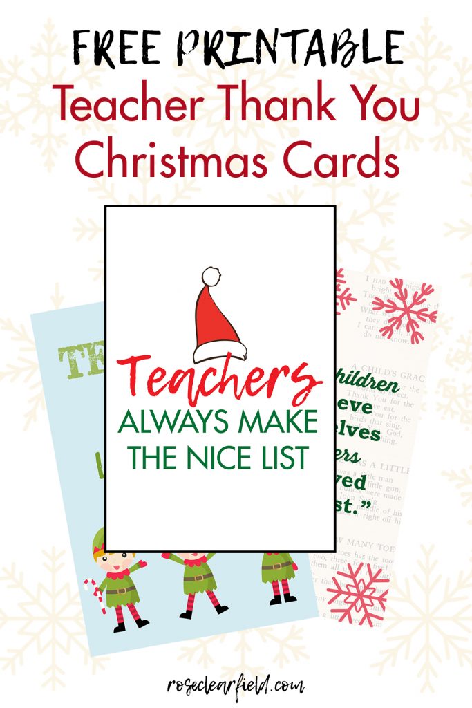 free christmas printables for teachers