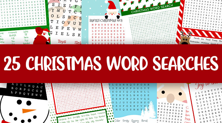 free christmas word search worksheet