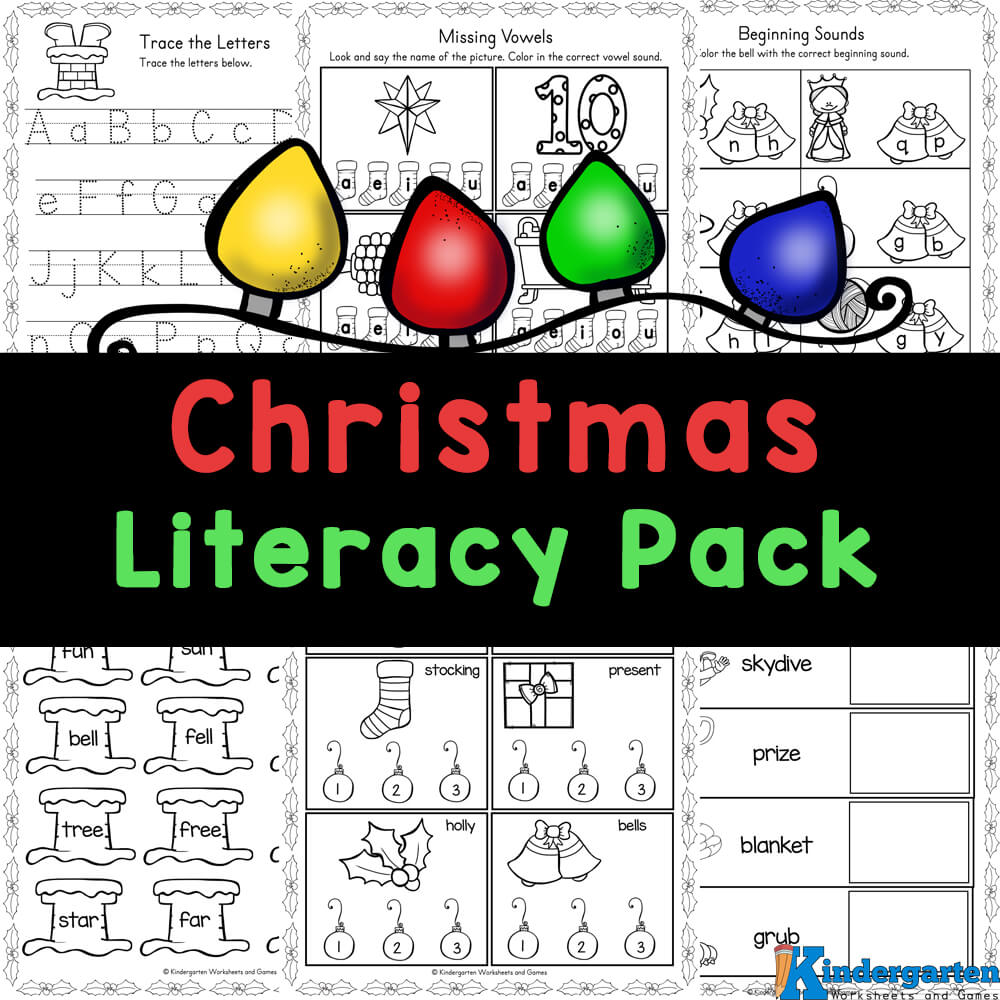 free christmas worksheet for kindergarten