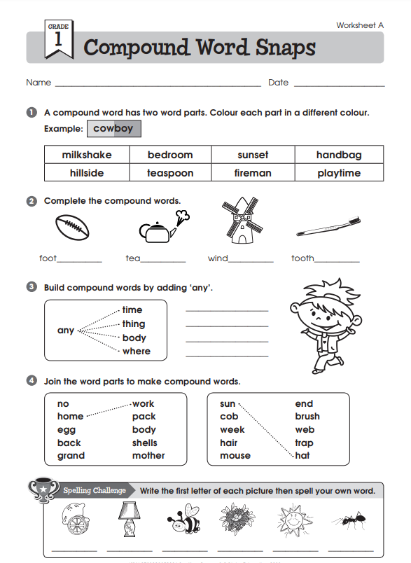 Printable English Worksheets For Class 1 with PDF - 5000+ ...