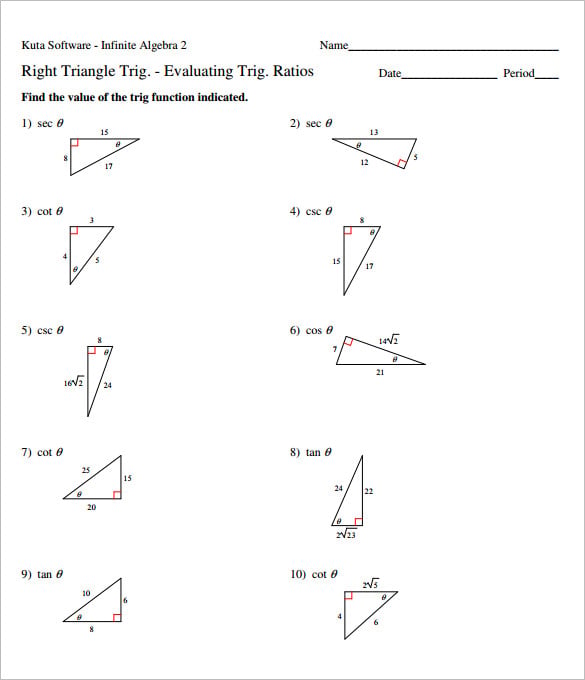 8+ College Algebra Worksheet Templates - DOC, PDF