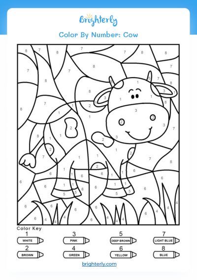 Free Printable Color By Number Worksheets for Kids - Brighterly.com