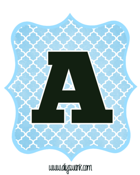 free colored printable letters for banners