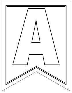 free colored printable letters for banners