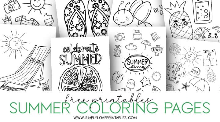Free Summer Coloring Pages | Simply Love Printables