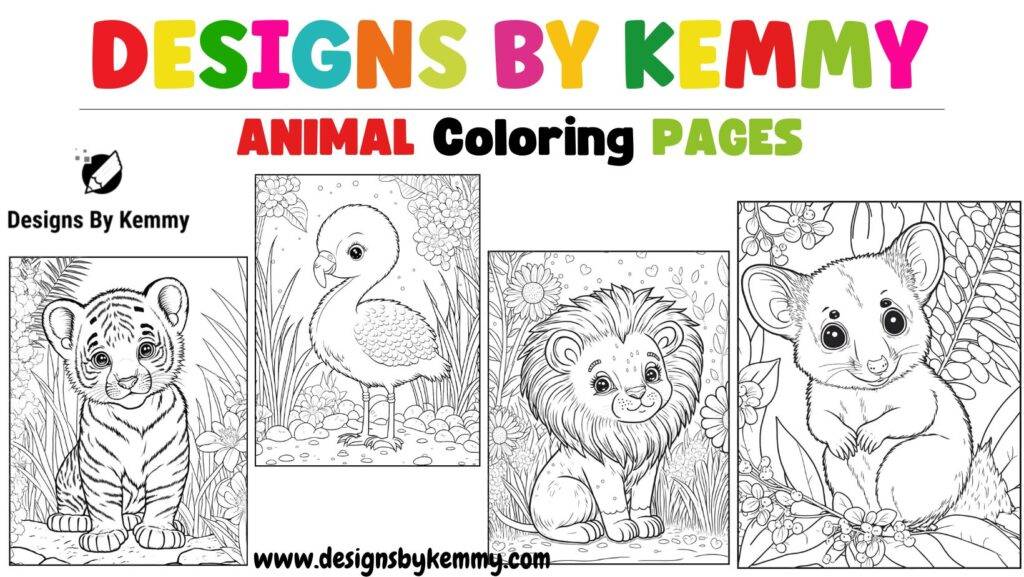 Free Animal Coloring Pages - ColorfulFam: Free &  Premium Coloring ...