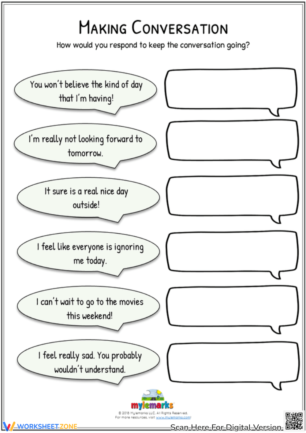 PDF/Online Teaching Communication Skills Worksheets