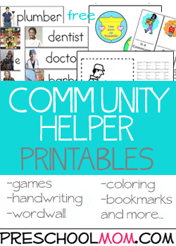 Community Helper Preschool Printables - Preschool Mom