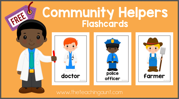 Community Helpers Flashcards - The Teaching Aunt