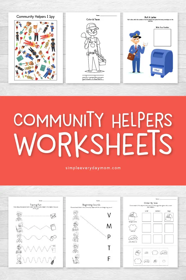 Community Helpers Worksheets That Teach &  Entertain Kids