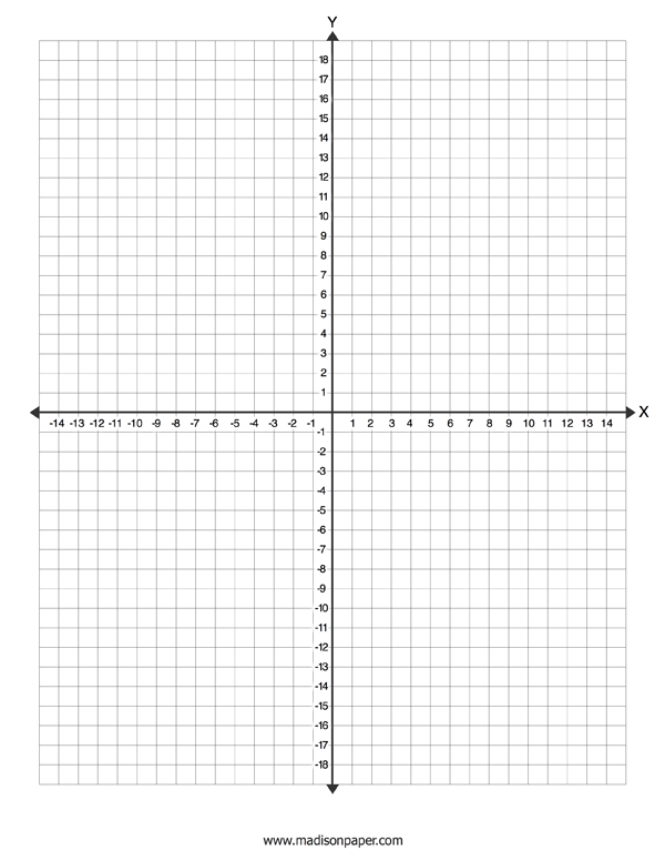 Coordinate Graph Paper - Madisons Paper Templates
