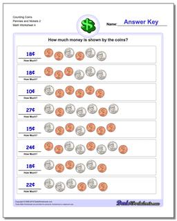 free counting coins worksheet