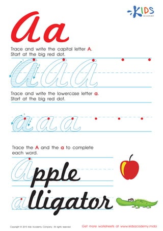 Printable Cursive letters | Free Cursive Alphabet | PDF