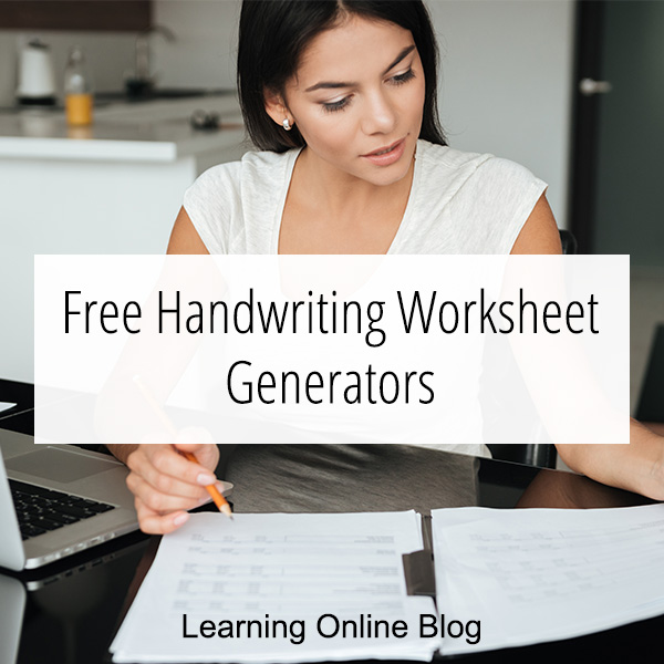 Free Handwriting Worksheet Generators