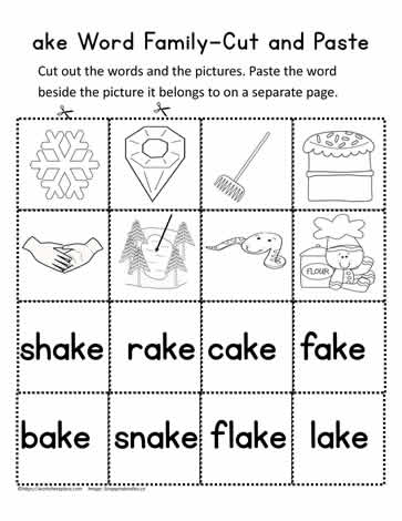 free cut and paste worksheet for second grade