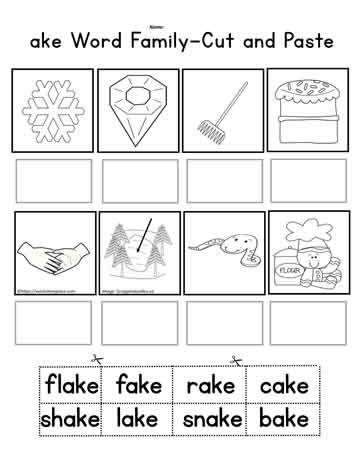 free cut and paste worksheet for second grade