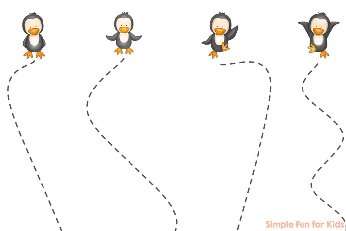 Baby Penguin Cutting Practice - Simple Fun for Kids