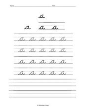 free d nealian handwriting worksheet