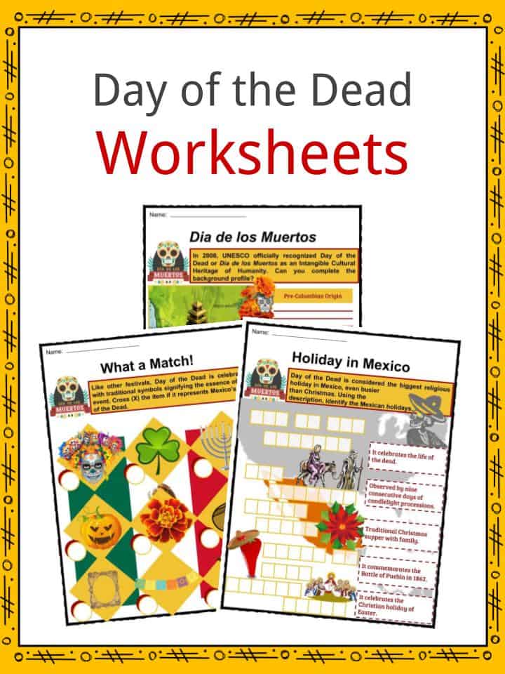 free day of the dead worksheet