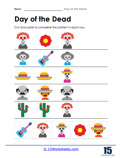 free day of the dead worksheet