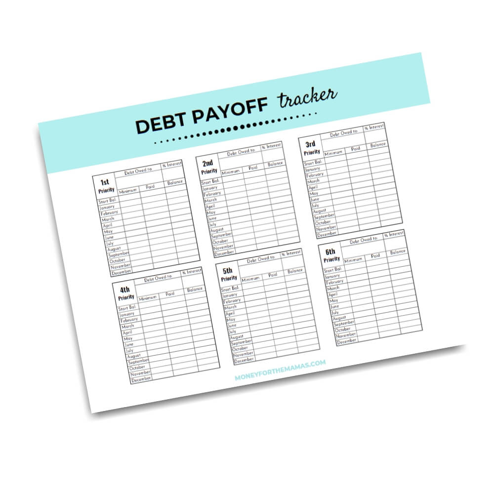 free debt payoff worksheet