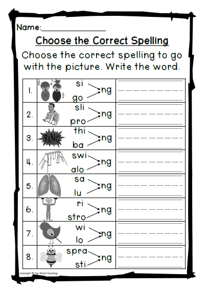 TnT Weekly Wrap: Free Digraph Worksheet