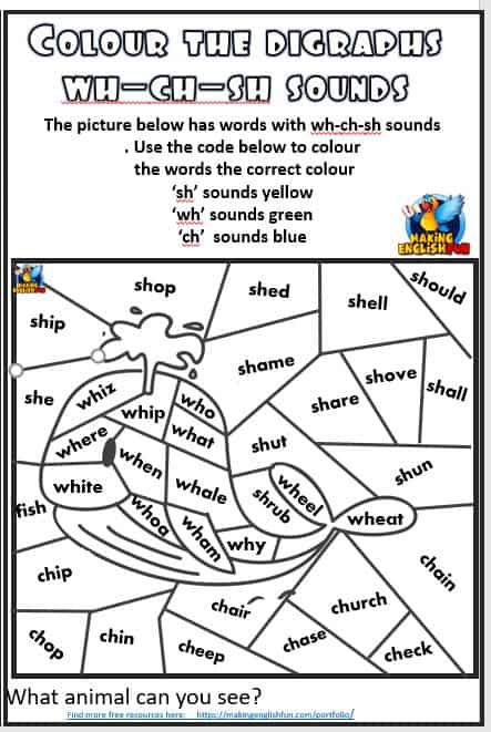 Free Printable Digraph WorksheetsMaking English Fun