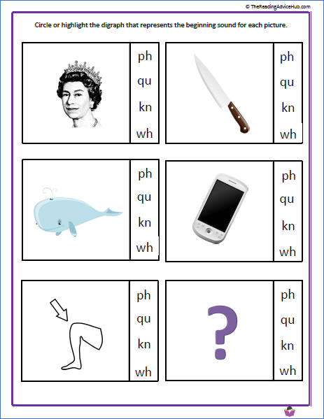Free Digraph Worksheets - thereadingadvicehub