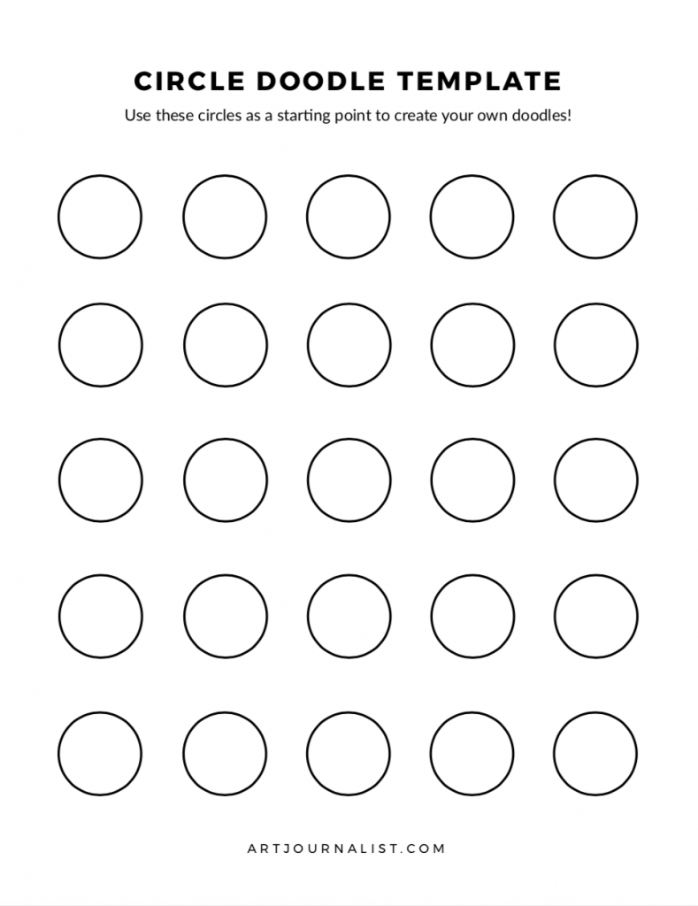 Free Printable Doodle Template Practice Sheets - Artjournalist