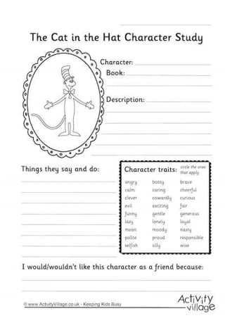 free dr seuss worksheet