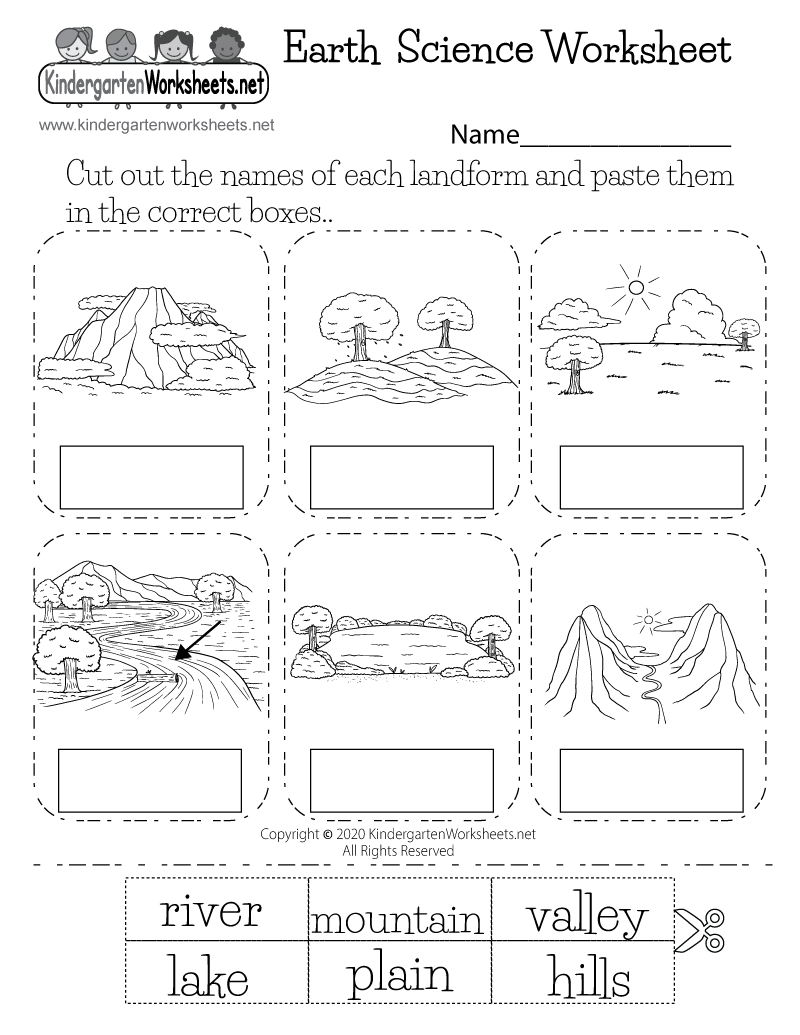 Landforms Earth Science Worksheet - Free Printable, Digital, &  PDF