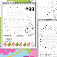 free easter worksheet for kindergarten