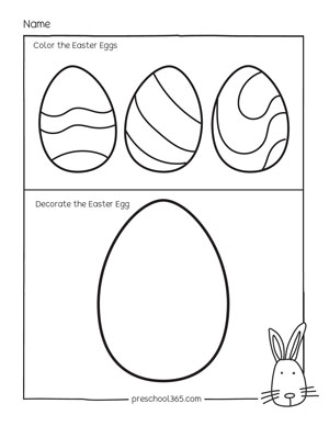 Easter Theme Activity Worksheets for preschoo kids